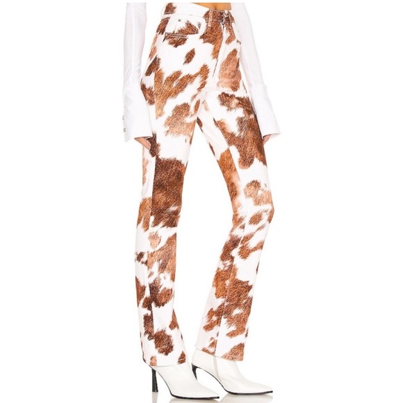 WeWoreWhat Stiletto slit cowhide pant NWT - Picture 2 of 3